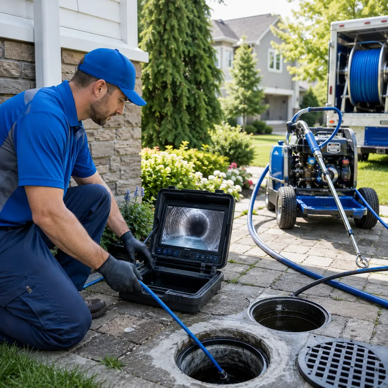 Outdoor drain cleaning professionals serving Larsen, WI